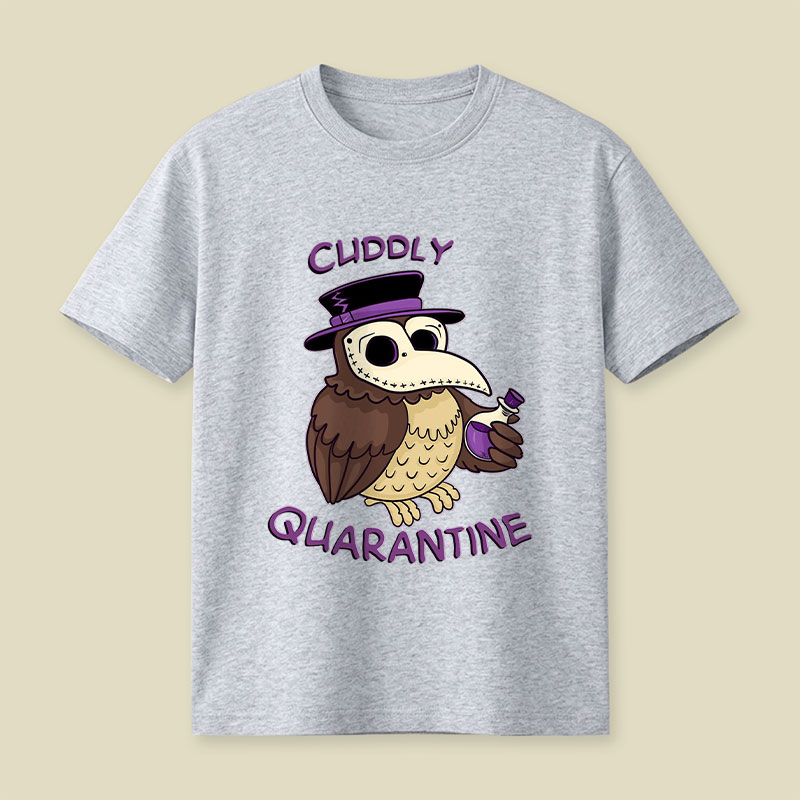 Creepy Cute Death Mask Owl Playful T-Shirt