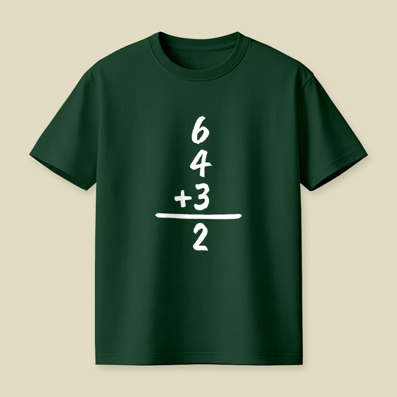 6 4 3 2 Funny Baseball Math Playful T-Shirt
