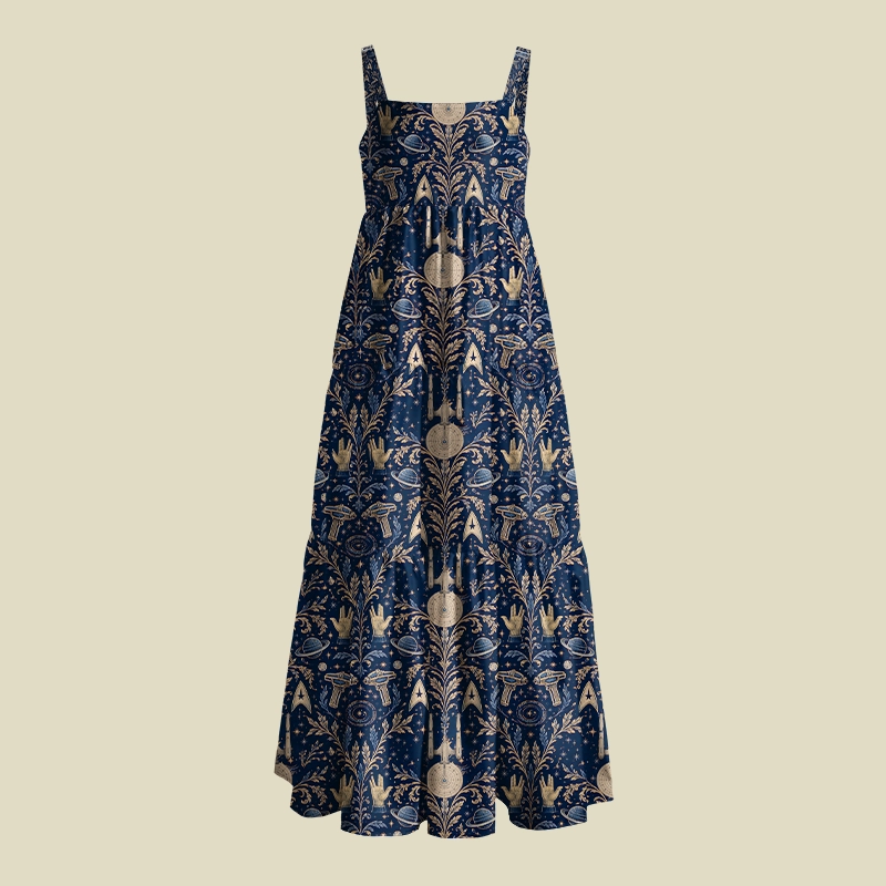 Voyage Of The Stars Playful Maxi Dress