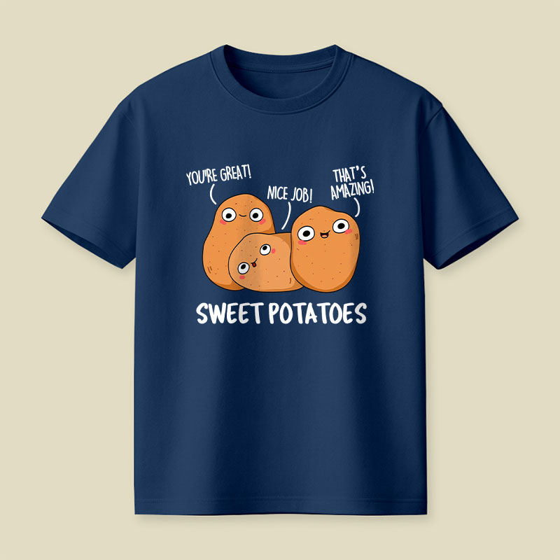 Sweet Potatoes Funny Vegetable Puns Playful T-Shirt