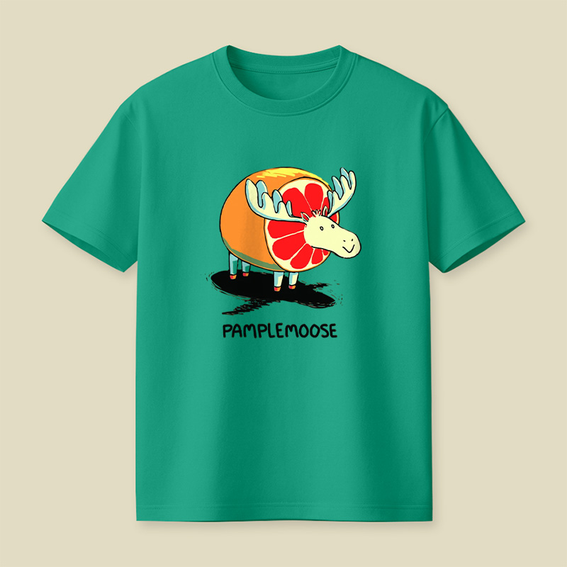 Pamplemoose Grapefruit Moose Pun Playful T-Shirt