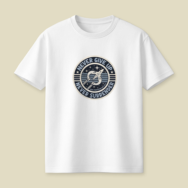 Never Give Up Never Surrender Playful T-Shirt