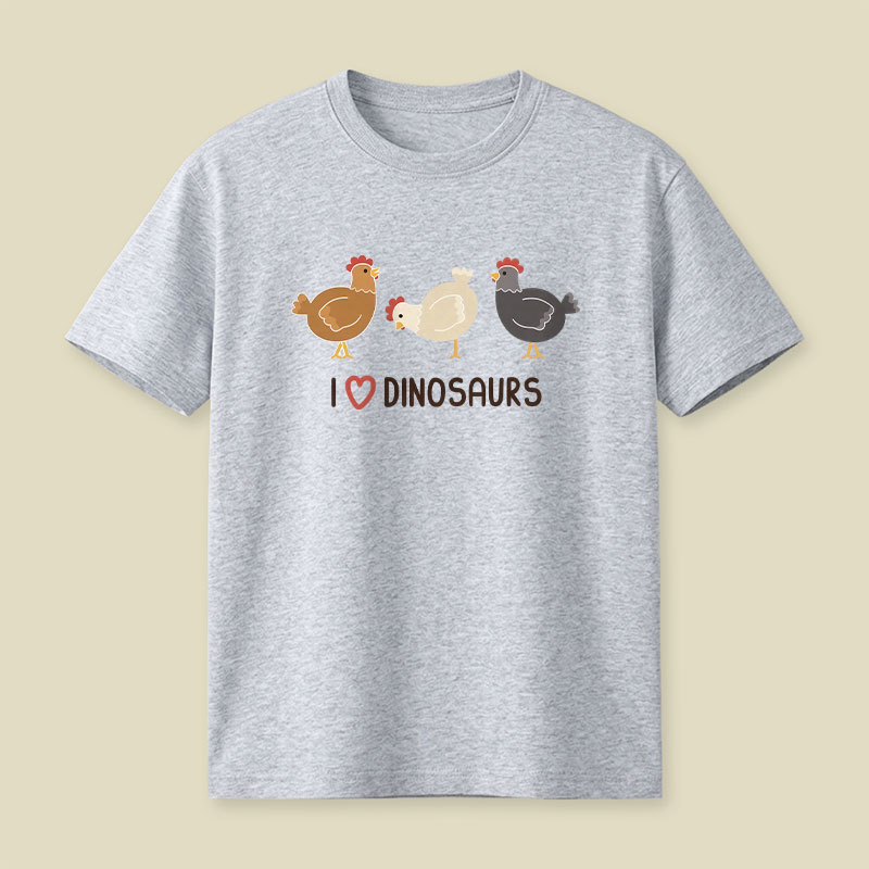 I Heart Dinosaurs Playful T-Shirt