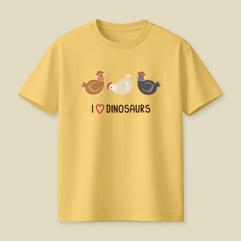 I Heart Dinosaurs Playful T-Shirt
