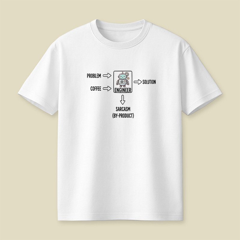 Engineer Coffee And Sarcasm Playful T-Shirt