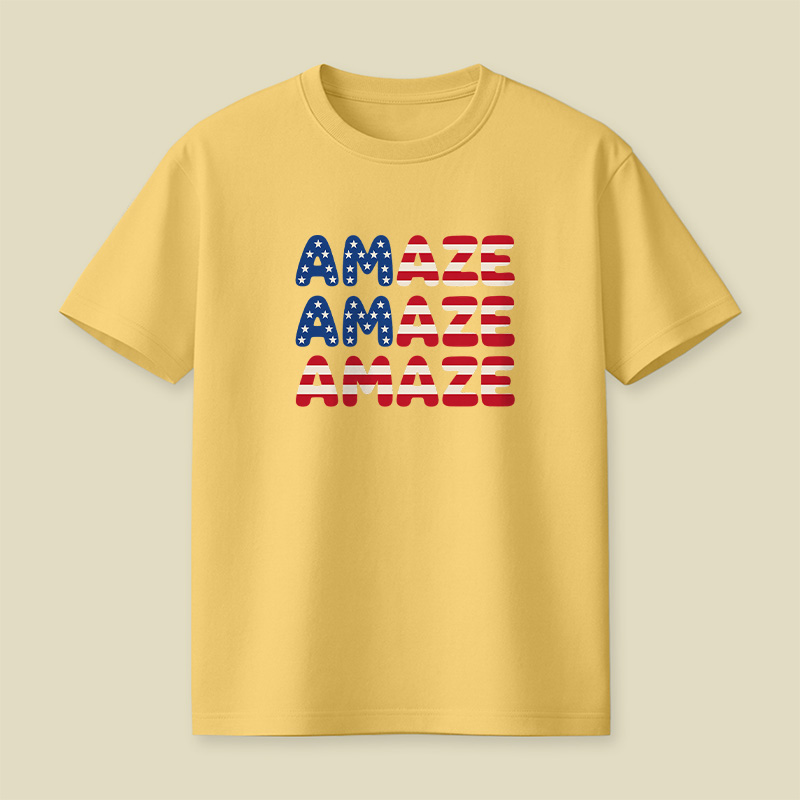 American Flag Space Rescue Playful T-Shirt