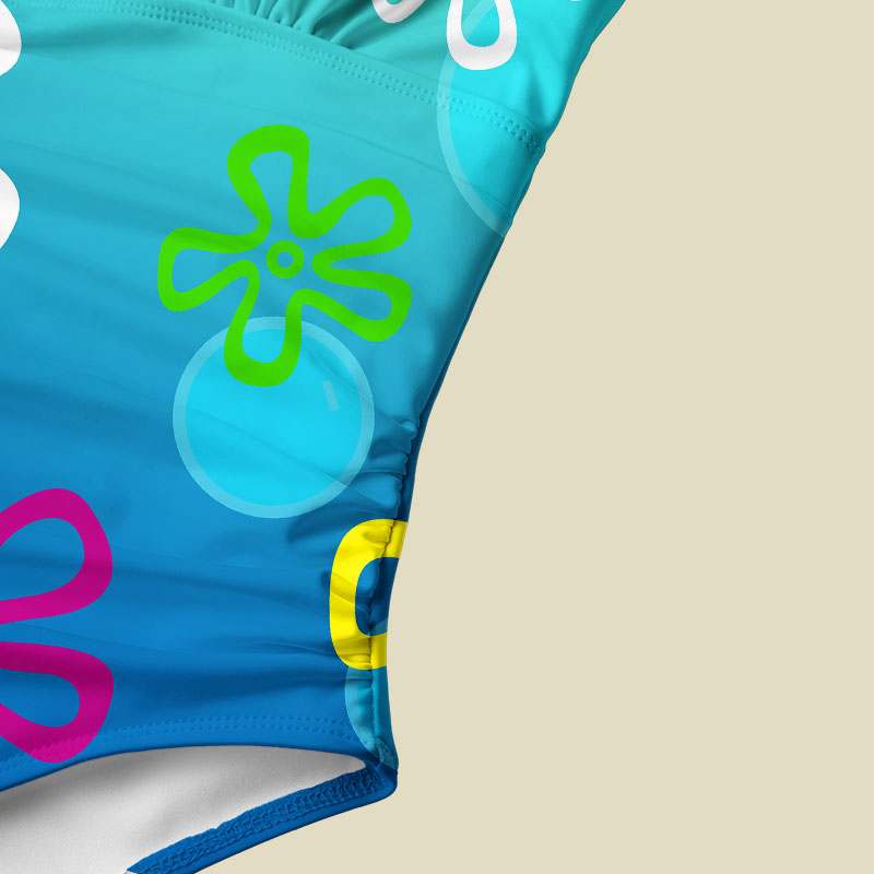 Underwater Beach Tummy Control One Piece Swimsuit