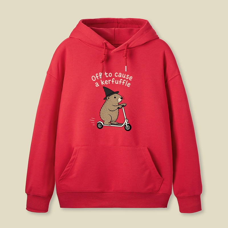 Off To Cause A Kerfuffle Geek Hoodie