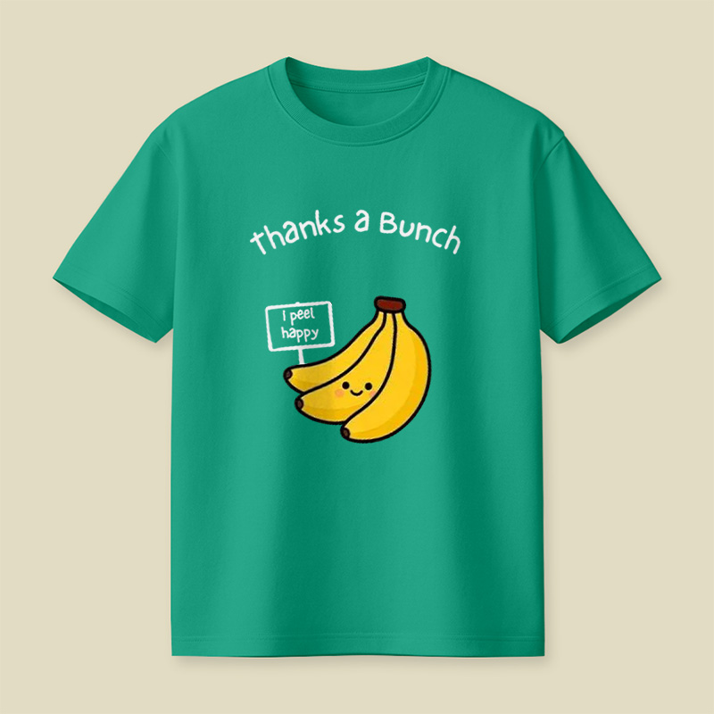 Thanks A Bunch Cute Banana Pun Playful T-Shirt
