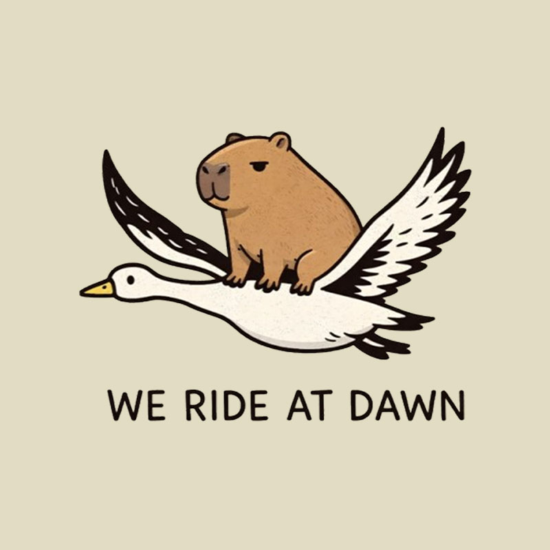 We Ride at Dawn Playful T-Shirt
