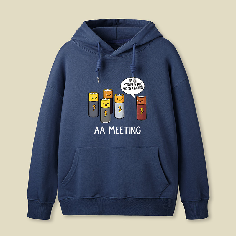 AA MEETING Geek Hoodie