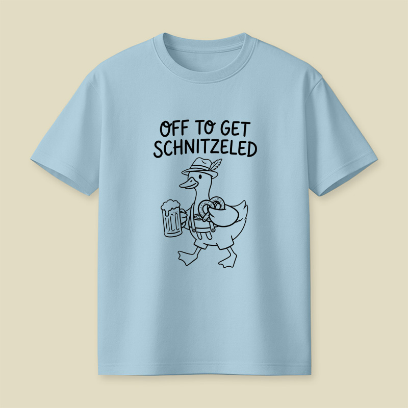 Off To Get Schnitzeled Playful T-Shirt