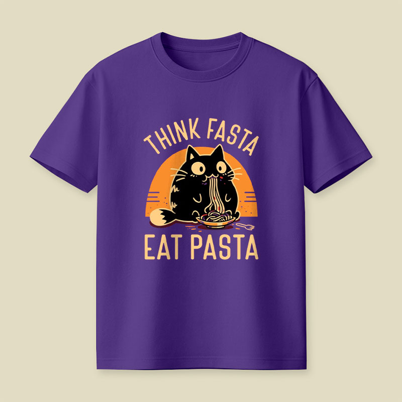 Think Fasta Eat Pasta Playful T-Shirt