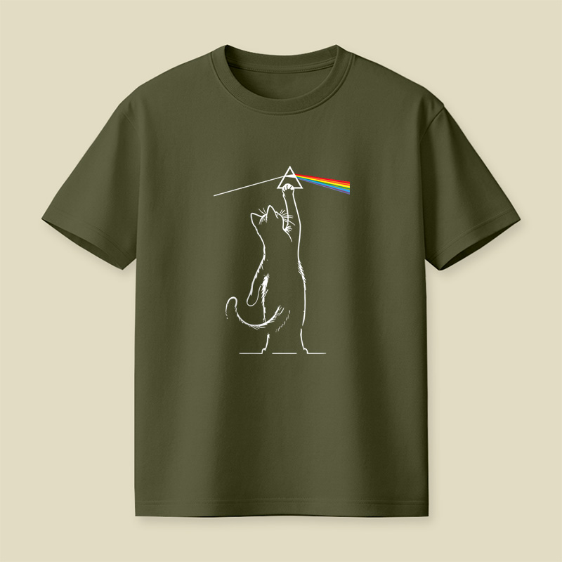 Prism Cat Dark Side Playful T-Shirt