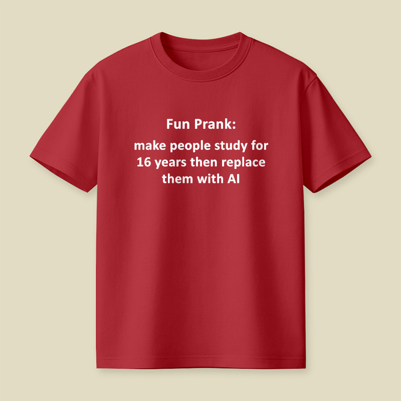 Student Vs Artificial Intelligence Playful T-Shirt