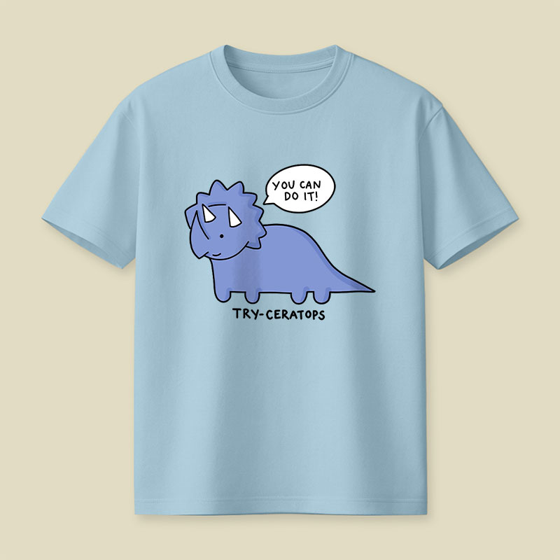 Try-ceratops Playful T-Shirt