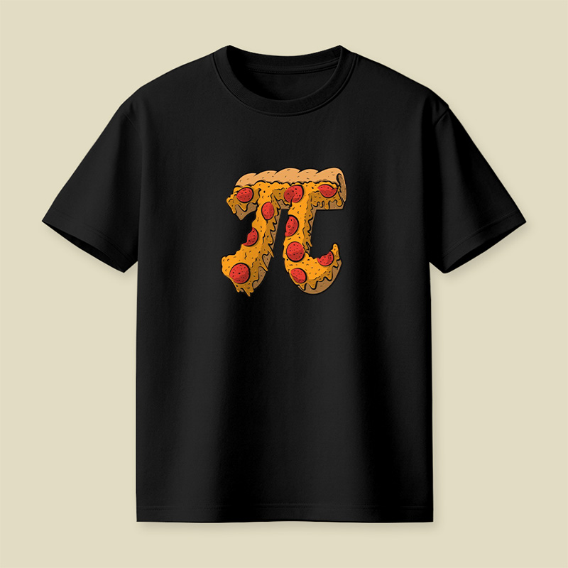 Pizza Pi Math Pun Playful T-Shirt