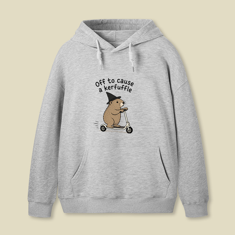 Off To Cause A Kerfuffle Geek Hoodie