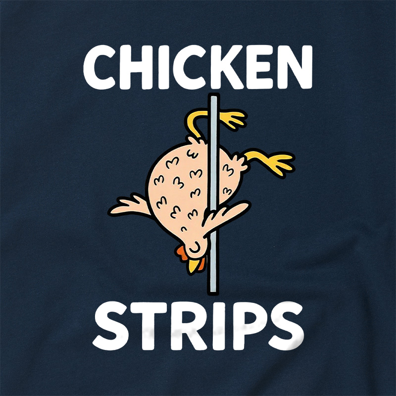 Chicken Strips Meme Raglan T-shirt