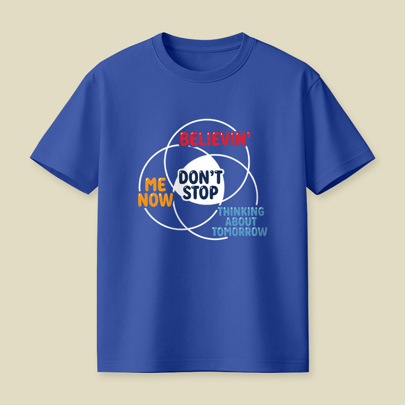Don't Stop Venn Diagram Playful T-Shirt