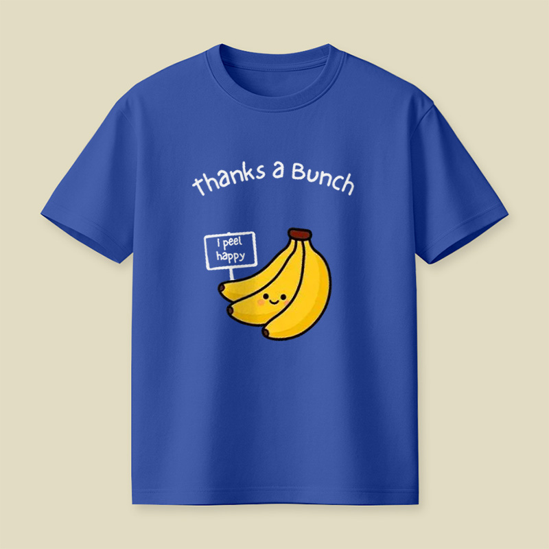 Thanks A Bunch Cute Banana Pun Playful T-Shirt