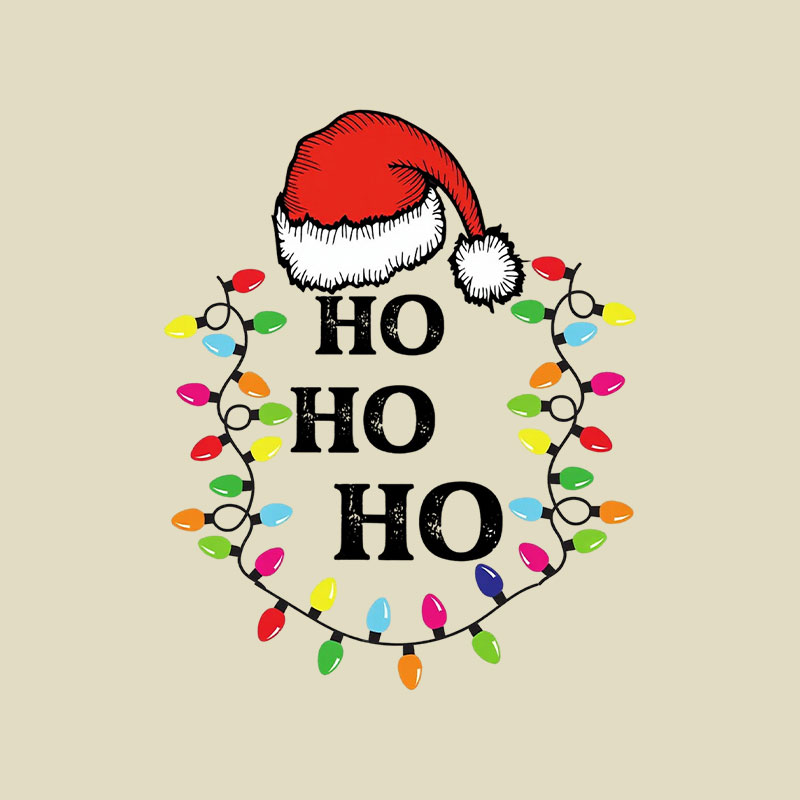 Ho Ho Ho Merry Christmas Playful T-Shirt