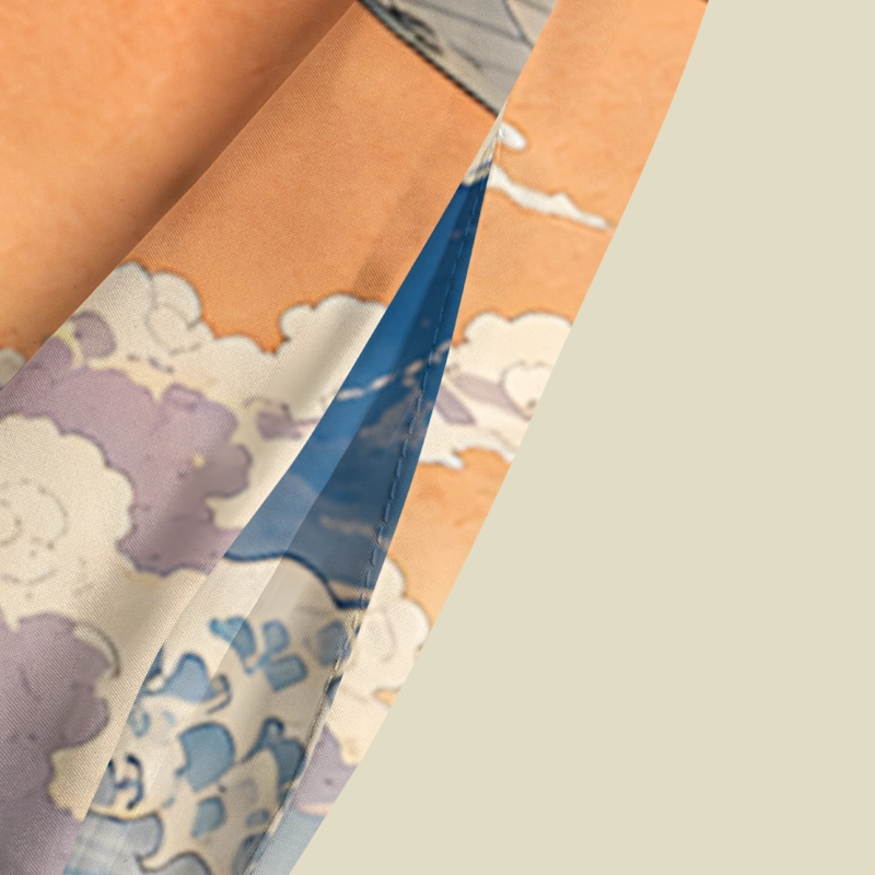 Great Wave Mount Fuji Space Starship Playful Maxi Dress