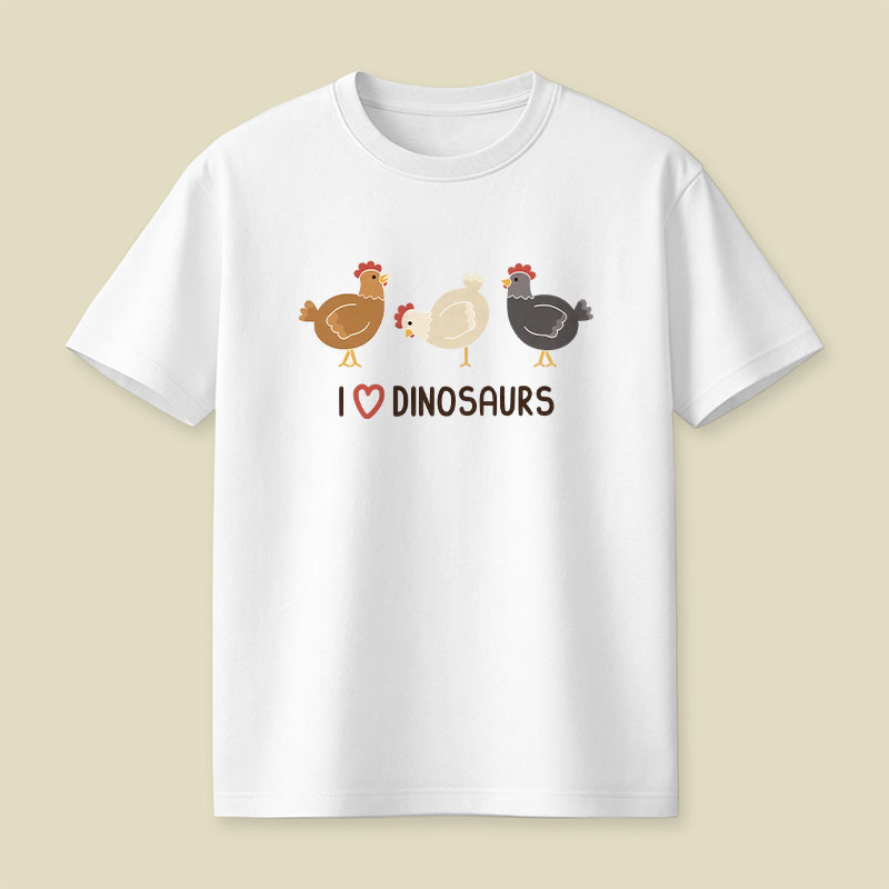 I Heart Dinosaurs Playful T-Shirt