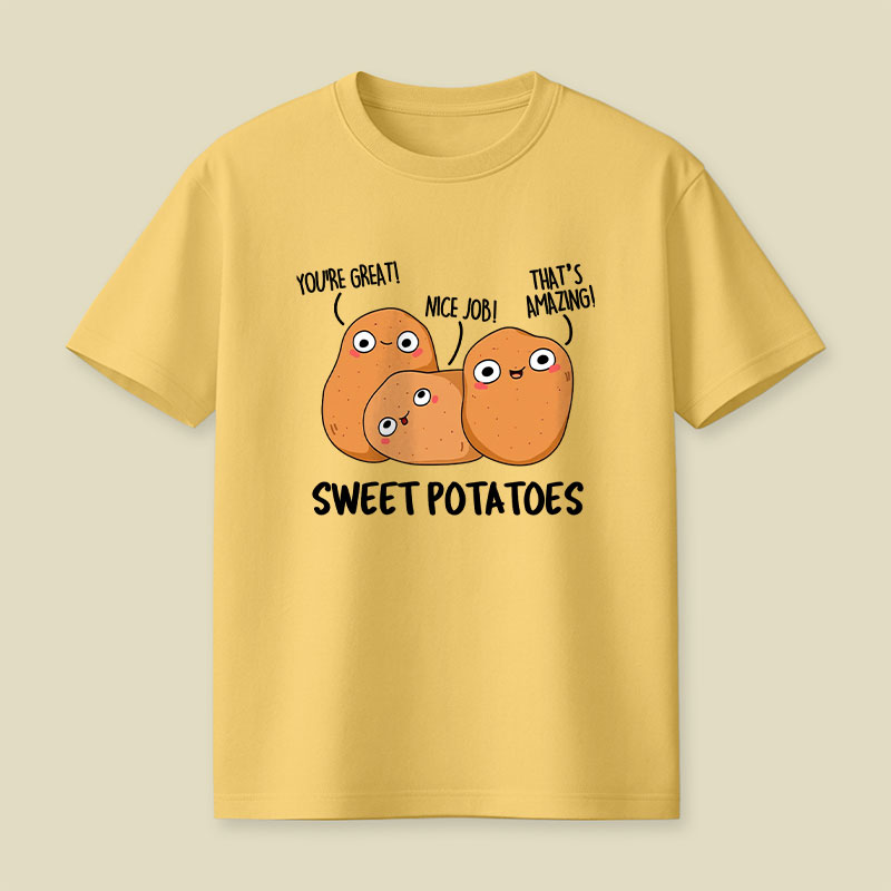 Sweet Potatoes Funny Vegetable Puns Playful T-Shirt