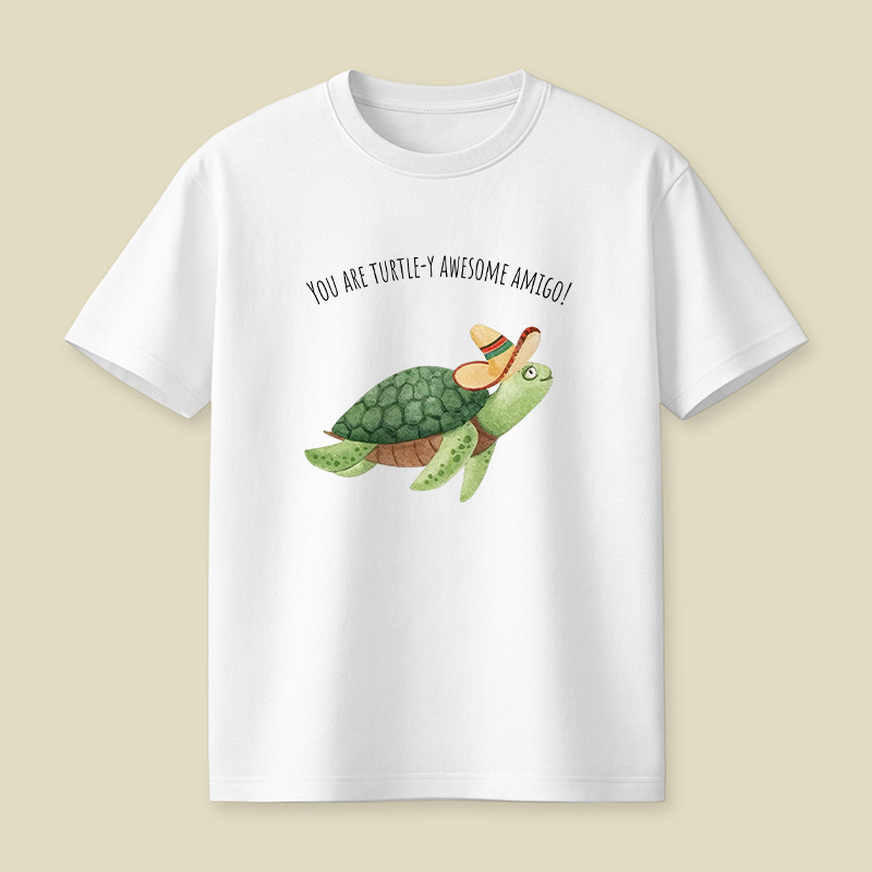 Turtley Awesome Amigo Animal Pun Playful T-Shirt