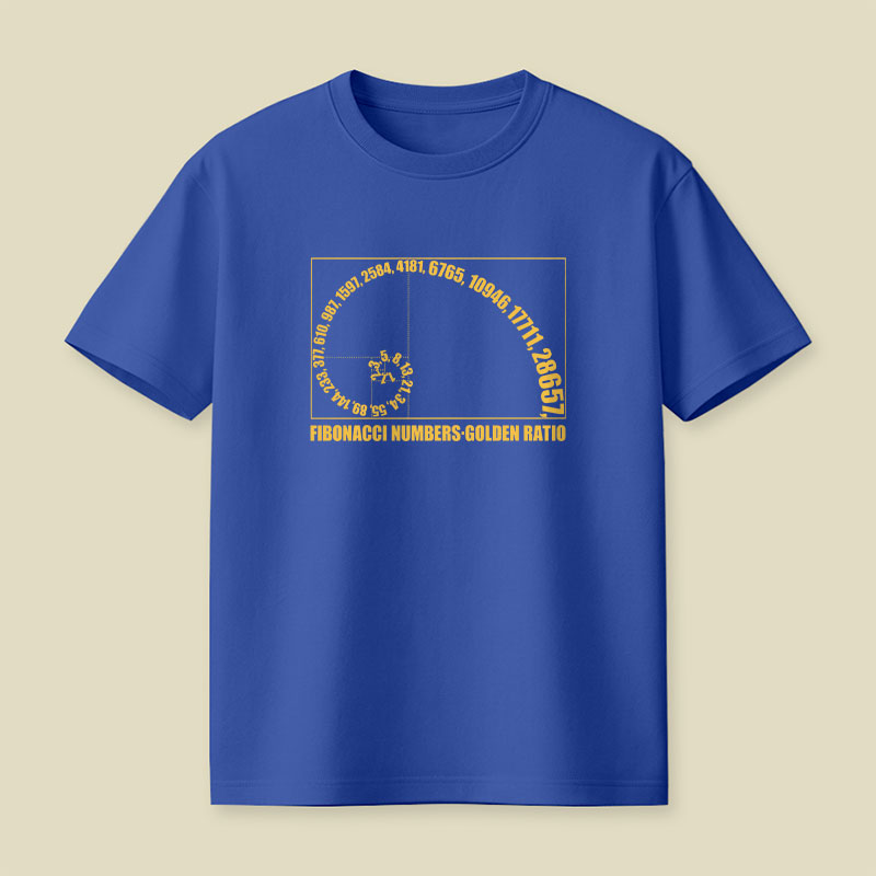Fibonacci Numbers Golden Ratio Playful T-Shirt