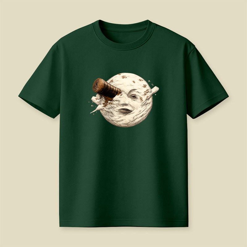 Moon Getting Hit By A Tardis Playful T-Shirt