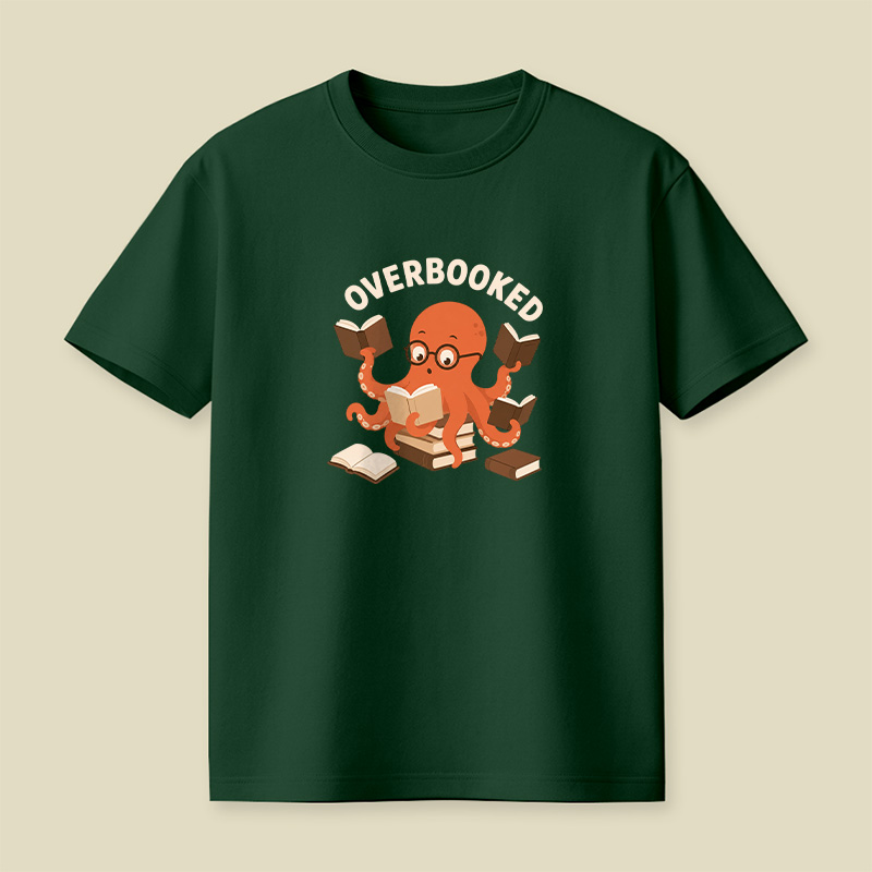 Overbooked Octopus Playful T-Shirt