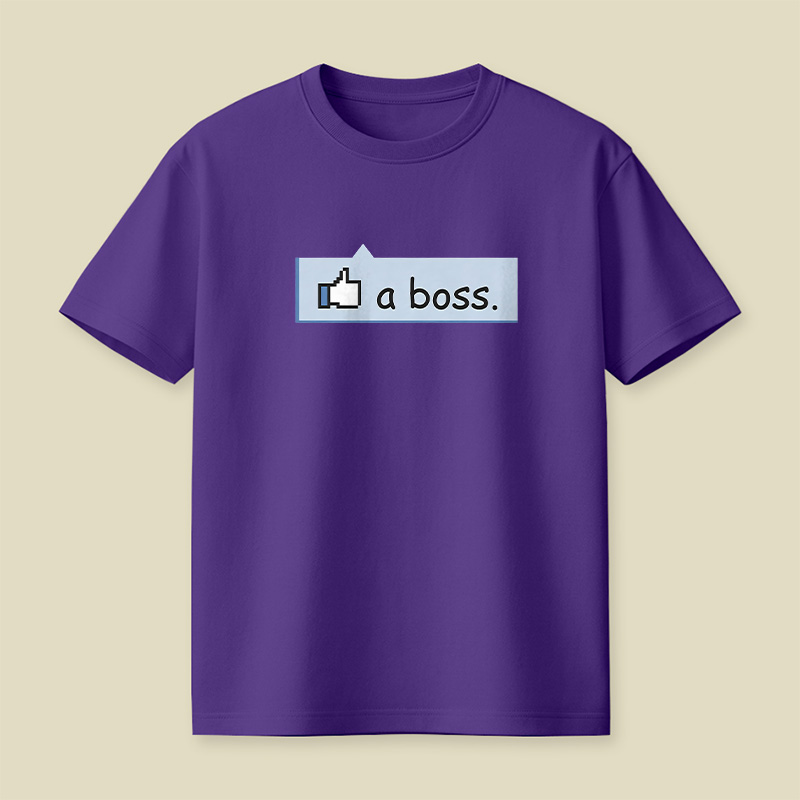 Facebook Like A Boss Playful T-Shirt