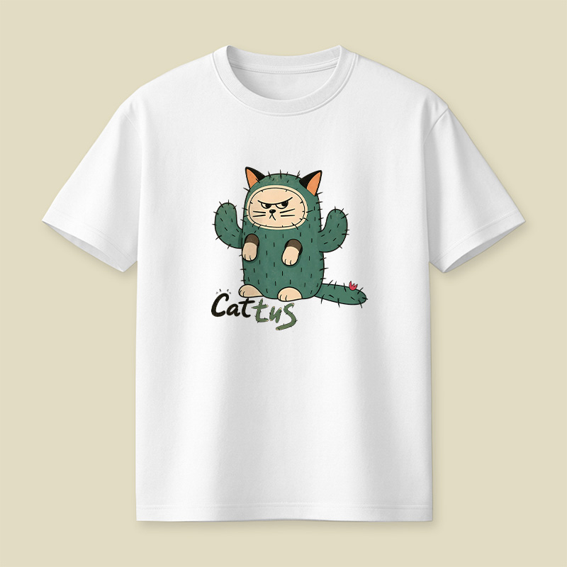 Cattus Cactus Cat Playful T-Shirt