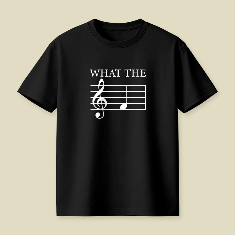 What The F Note Music Playful T-Shirt