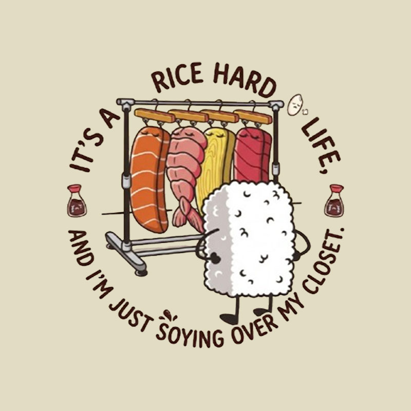 Rice Hard Life Playful T-Shirt