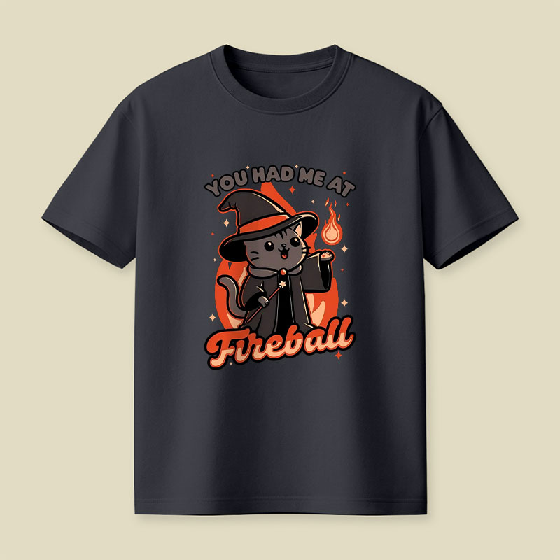 Magical Fireball Cat Playful T-Shirt