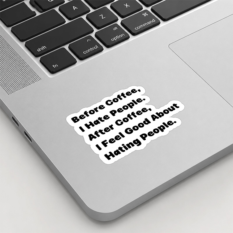 After Coffee Playful Sticker