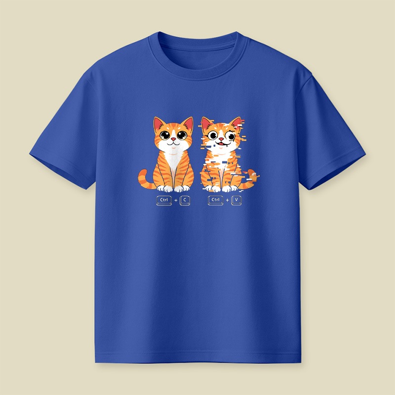 Ctrl C Ctrl V Cat Playful T-Shirt