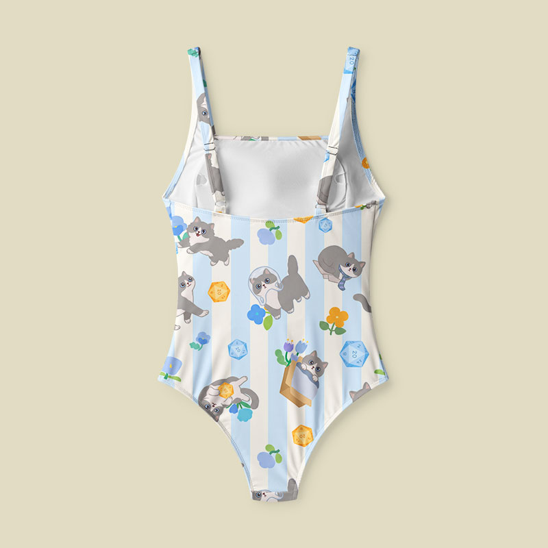 DND Cat Tummy Control One Piece Swimsuit