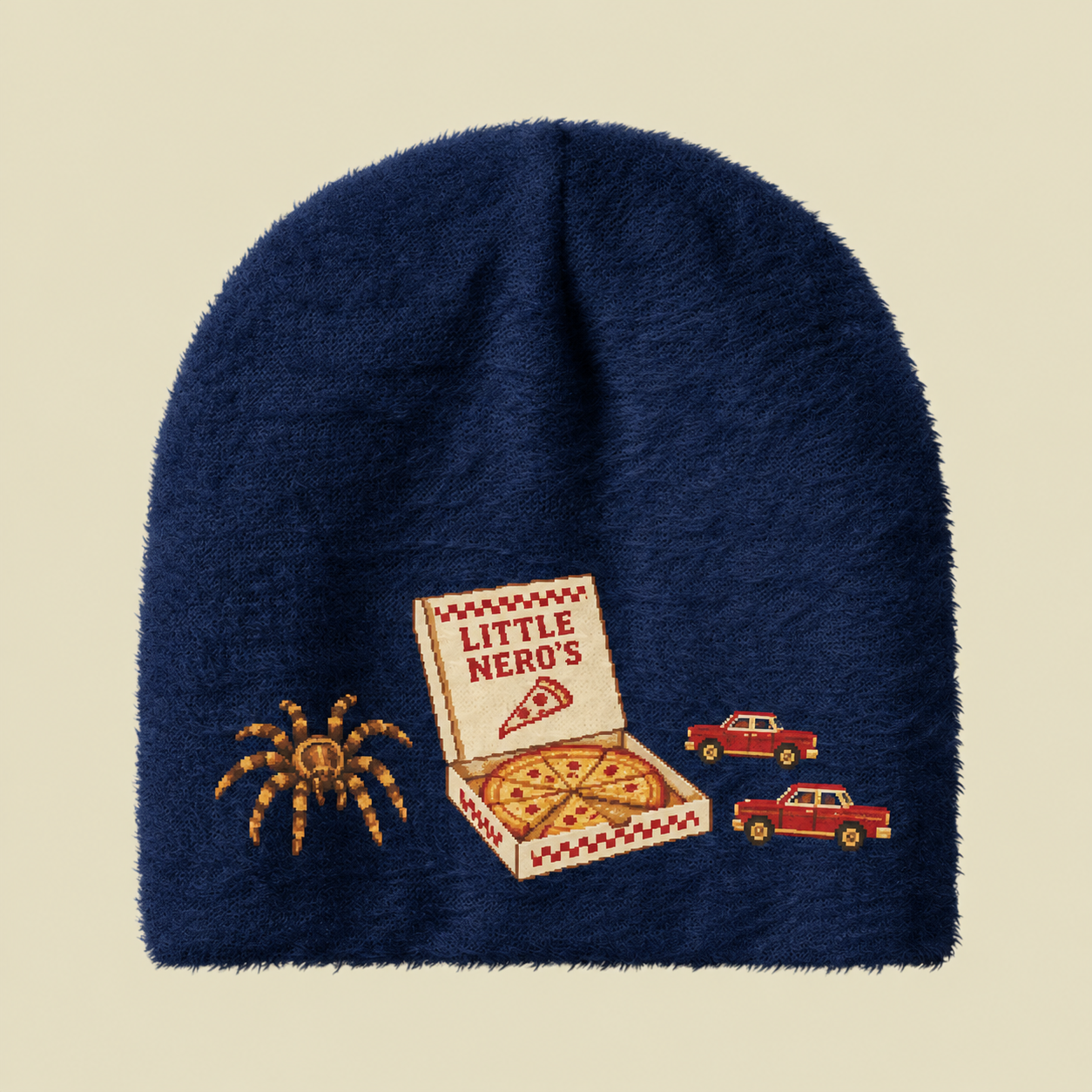 Little Nero's Pizza Delivery Fuzzy Beanie