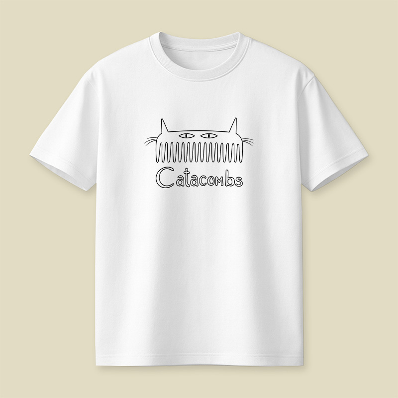 Catacombs Spooky Cat Playful T-Shirt