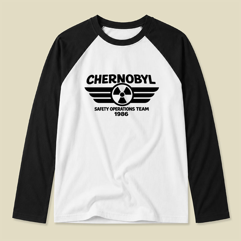 Chernobyl 1986 Safety Operations Team Raglan Long-Sleeve Tee