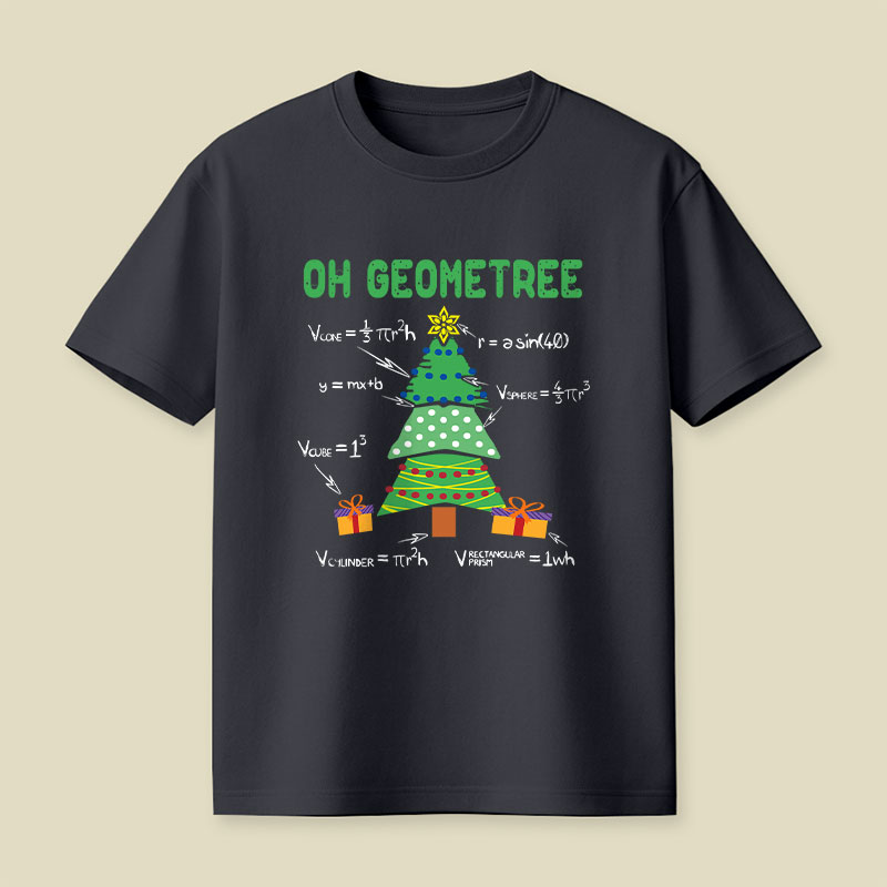 Oh Geometree Geometry Math Science Playful T-Shirt
