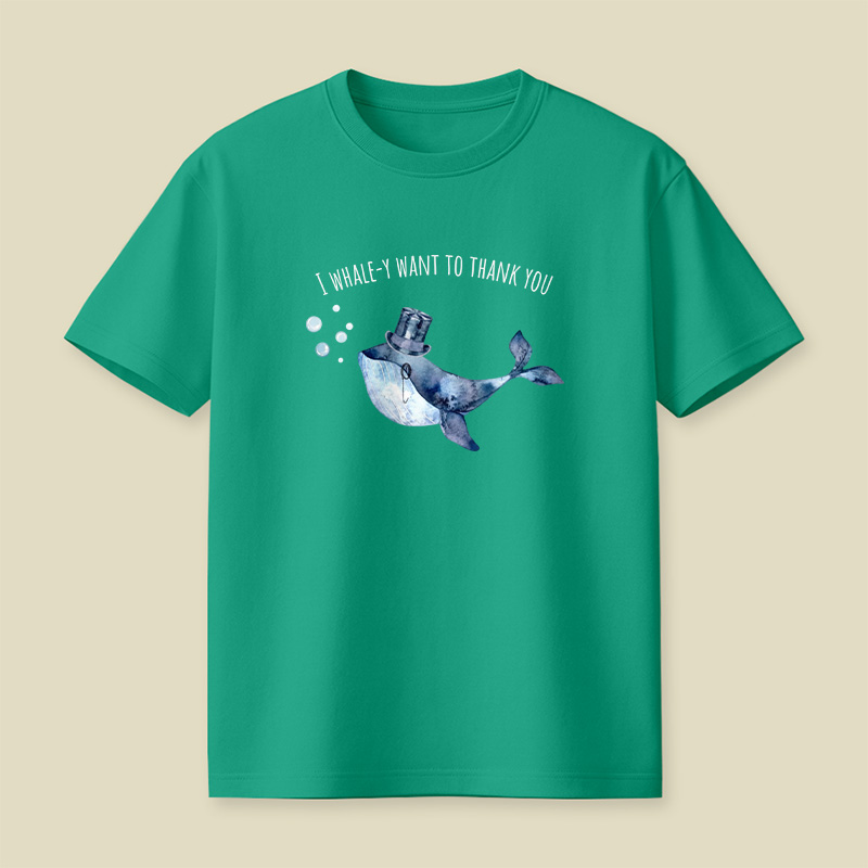 Whaley Thank You Animal Pun Playful T-Shirt