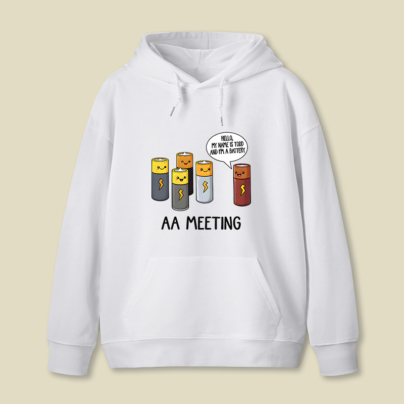 AA MEETING Geek Hoodie