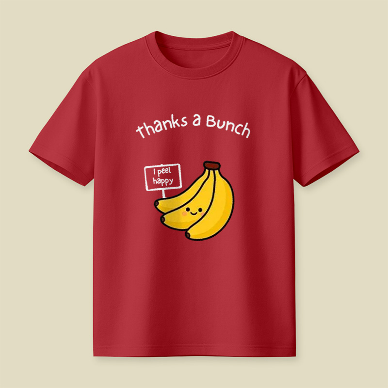 Thanks A Bunch Cute Banana Pun Playful T-Shirt