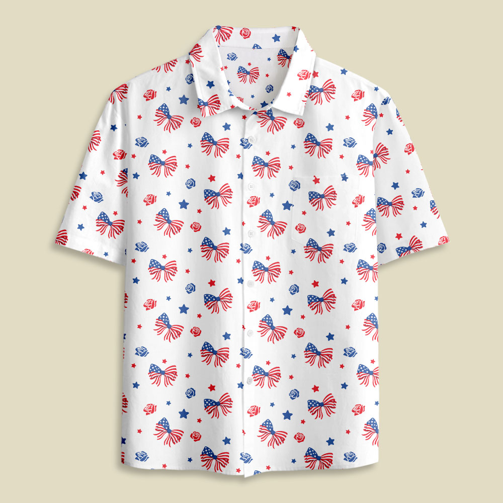 American Bow Button Up Pocket Shirt