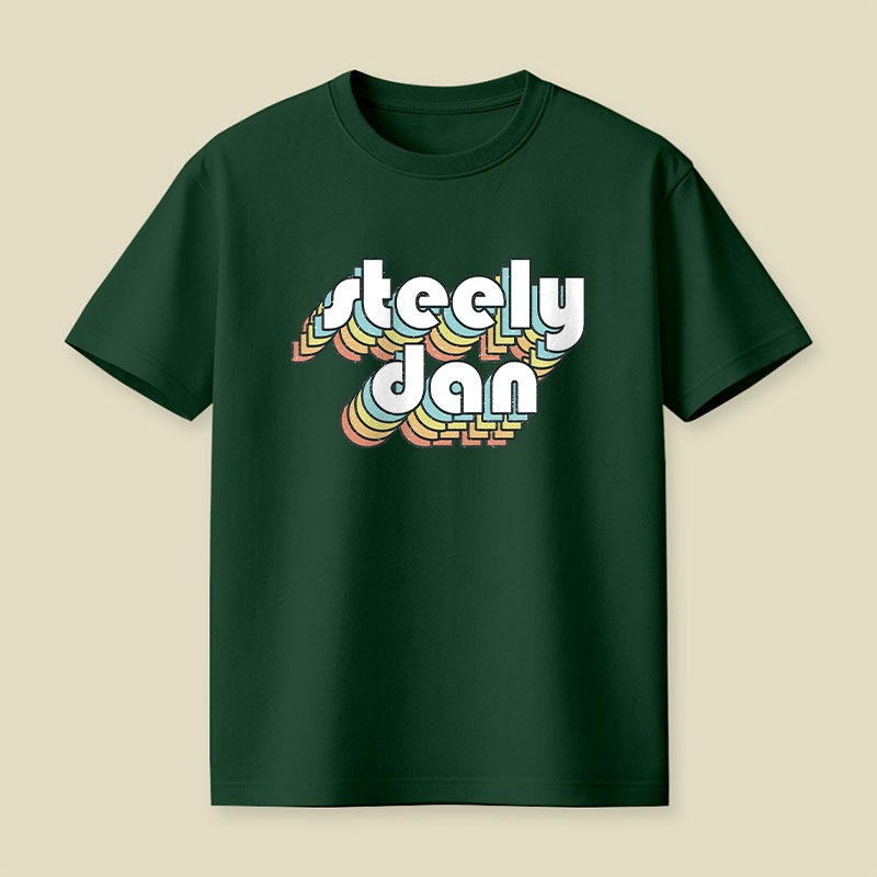 Steely Dan Retro Faded-Style Playful T-Shirt